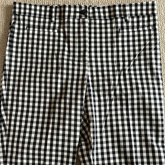 Ann Taylor Gingham Cotton Crop Pants - Picture 3 of 8